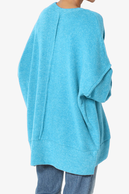 Breccan Blushed Knit Oversized Sweater SKY_4
