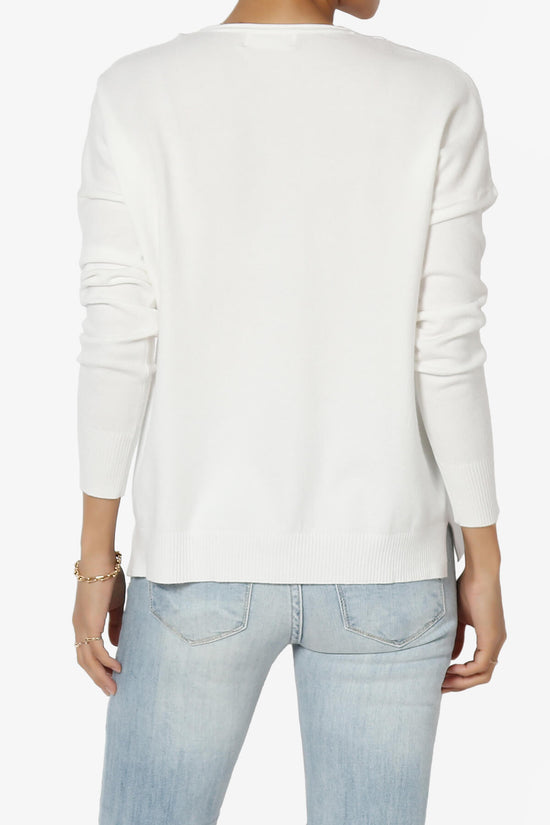 Carolina Long Sleeve Relaxed Fit Knit Top IVORY_2