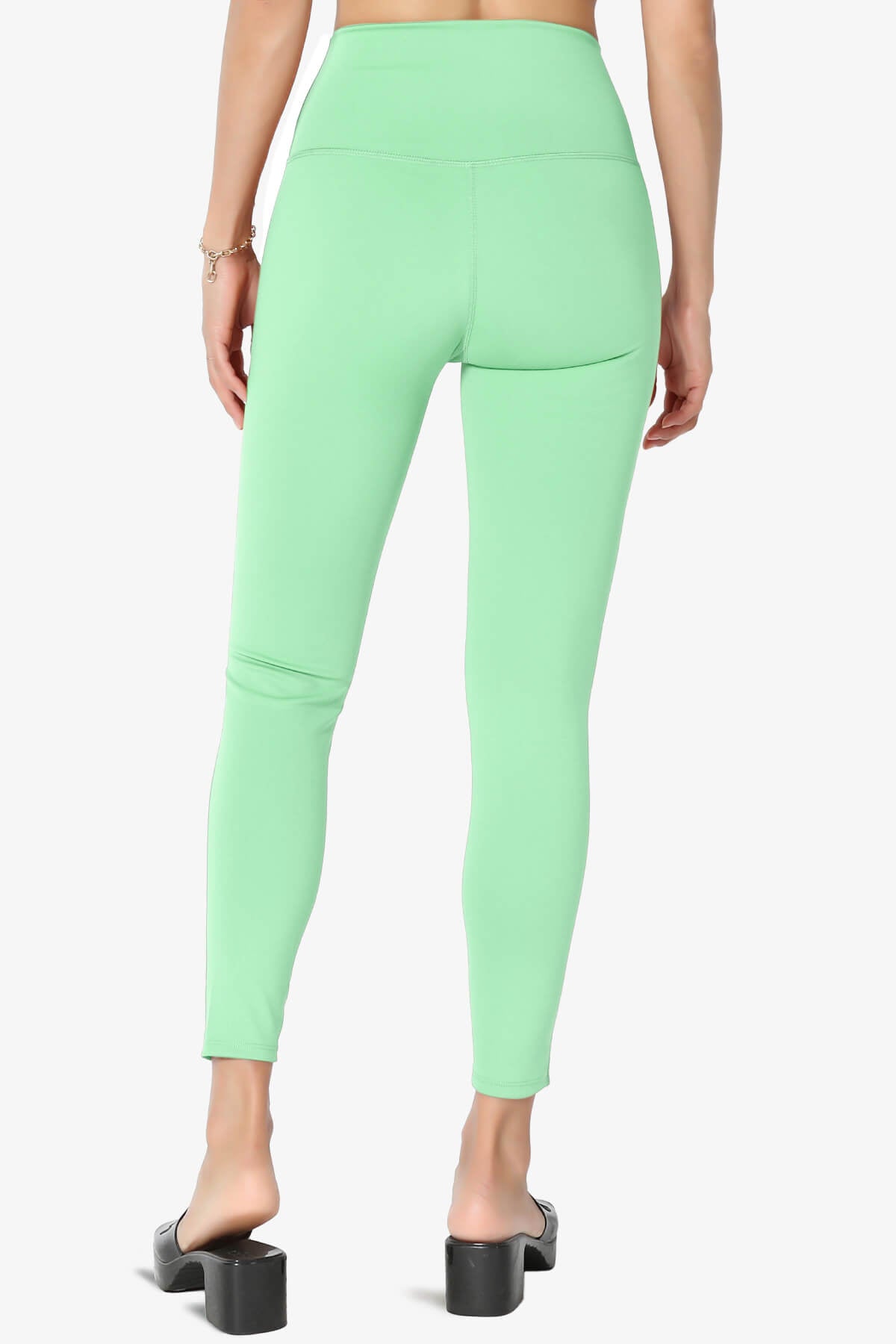Mosco Athletic Tummy Control Workout Leggings GREEN MINT_4