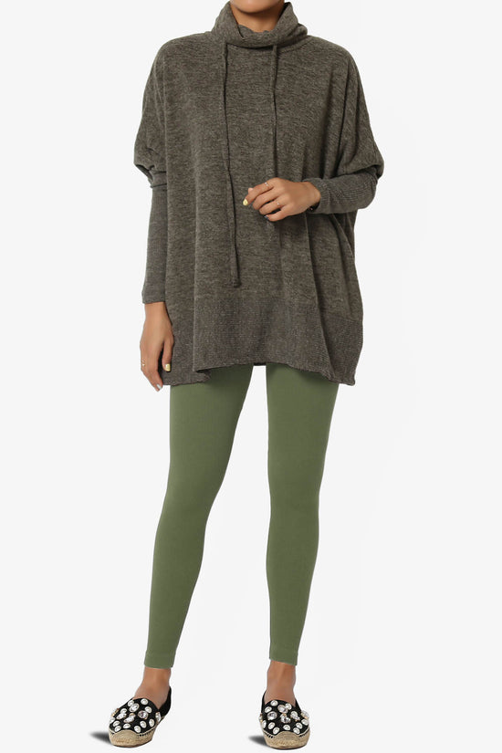 Blossoms Thermal Ribbed Seamless Leggings DUSTY OLIVE_6