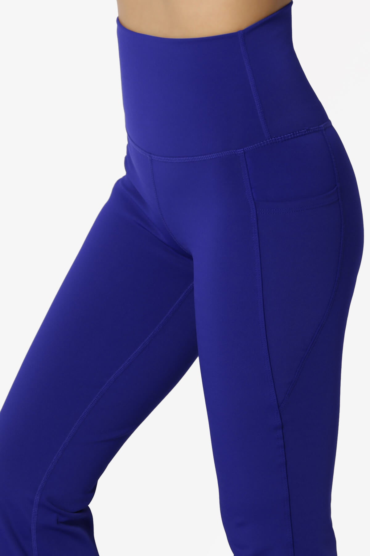 Gemma Athletic Pocket Flare Yoga Pants BRIGHT BLUE_5
