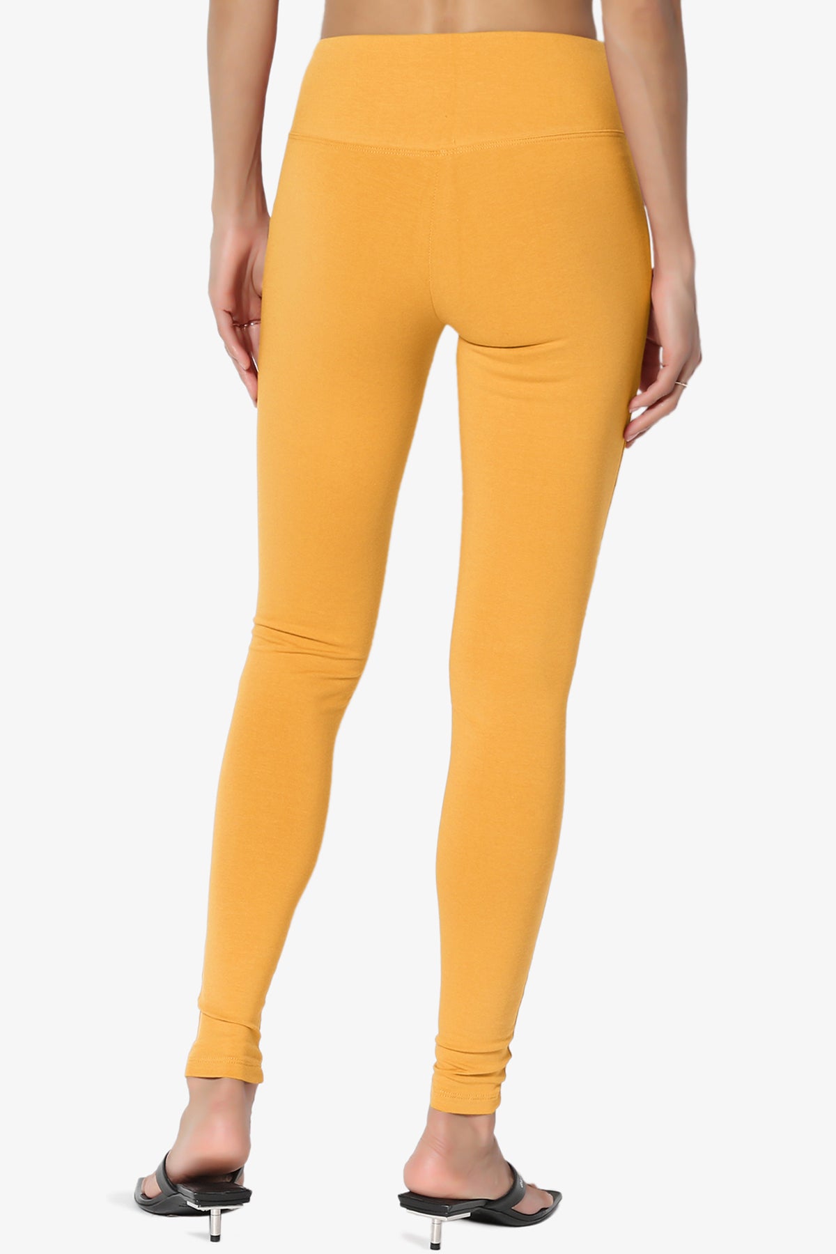 Ansley Cotton Wide Waistband Ankle Leggings MORE COLORS