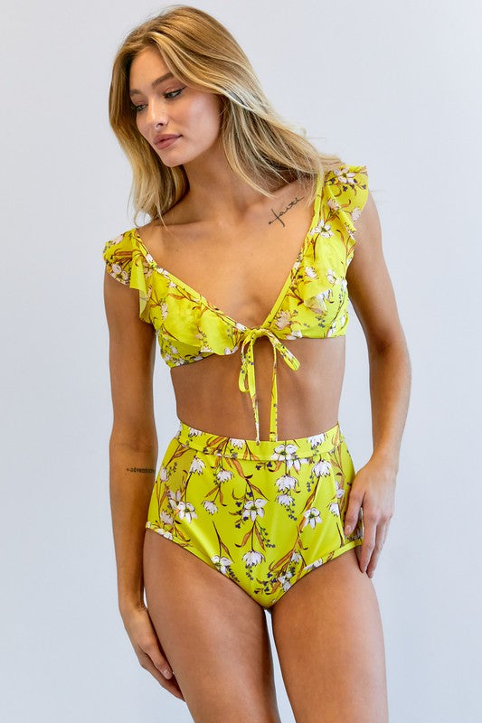 Load image into Gallery viewer, Floral Printed Swimwear Set
