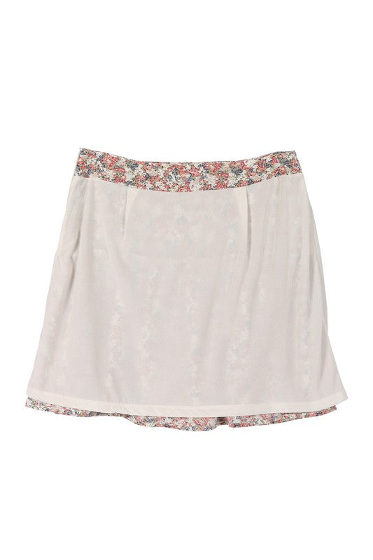 Lilou Tiered floral skirt - bottom only