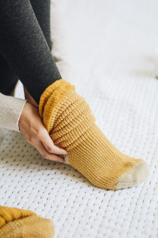 Leto Accessories Knitted Lounge Socks