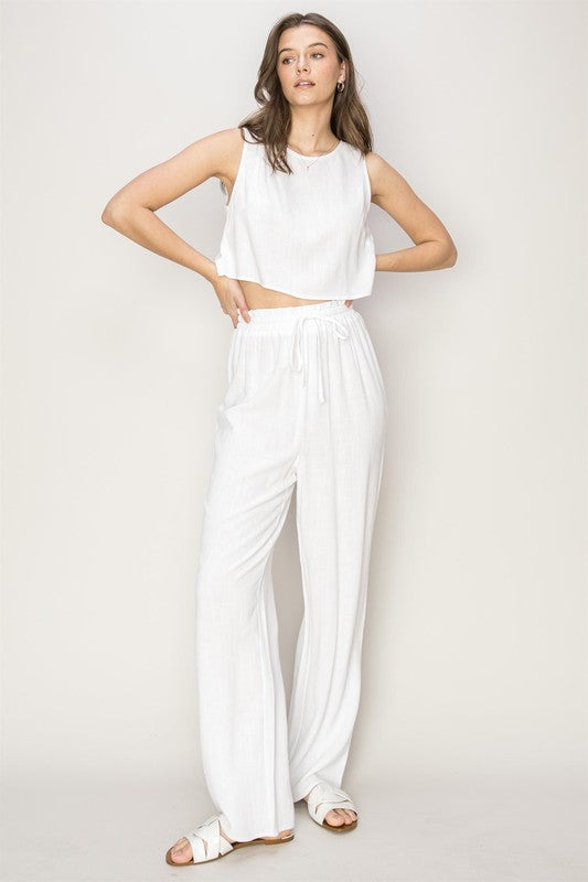 HYFVE D-Linen Blended Top and Pants Set