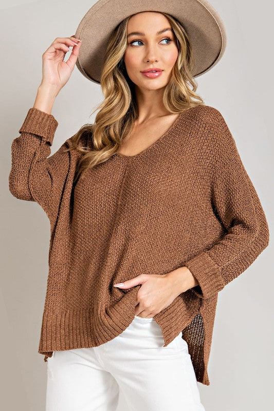 eesome Crew Neck Knit Sweater