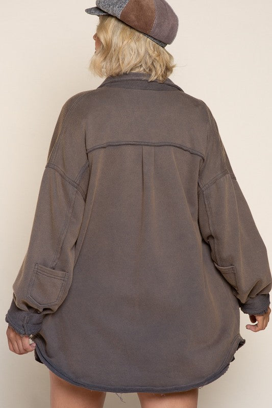 Load image into Gallery viewer, POL Button Front Closure Jacket
