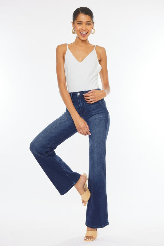 Kan Can High Rise Slim Flare Jean