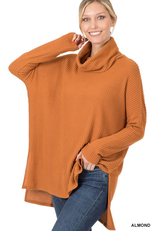 Zenana Outfitters Cowl Neck Sweater with Buttons  Cowl neck sweater, Cable  knit turtleneck sweater, Sweaters