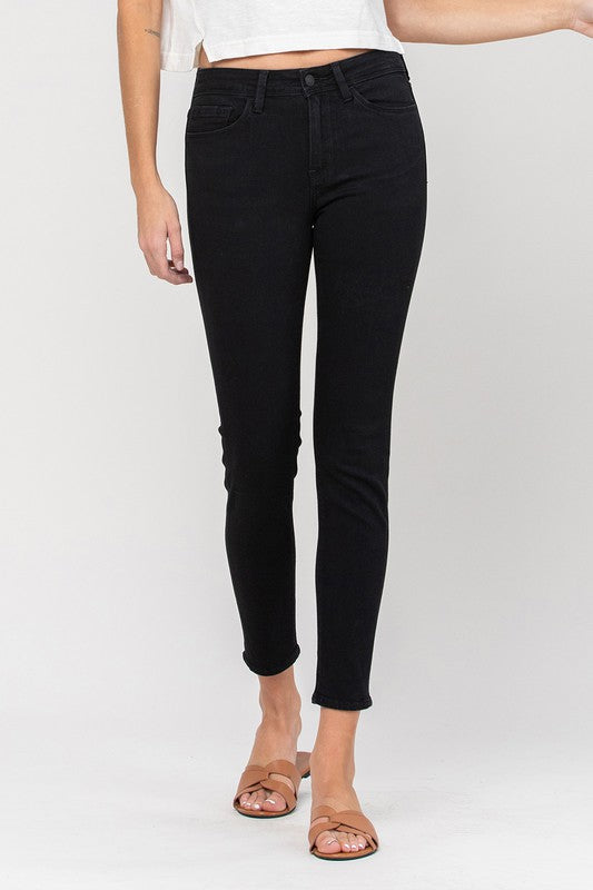 Flying Monkey Mid Rise Ankle Skinny Jeans