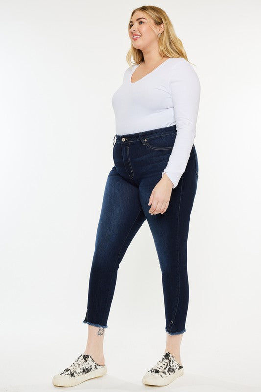 Kan Can Plus High Rise Ankle Skinny Jeans