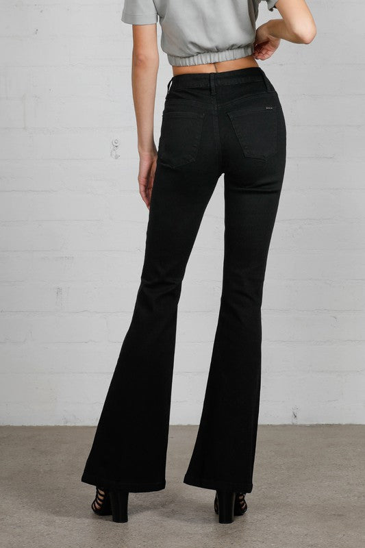 Denim Lab USA High Rise Wider Flare Jeans