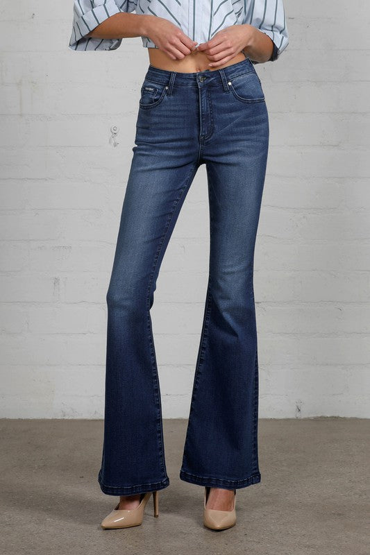 Denim Lab USA High Rise Wider Flare Jeans