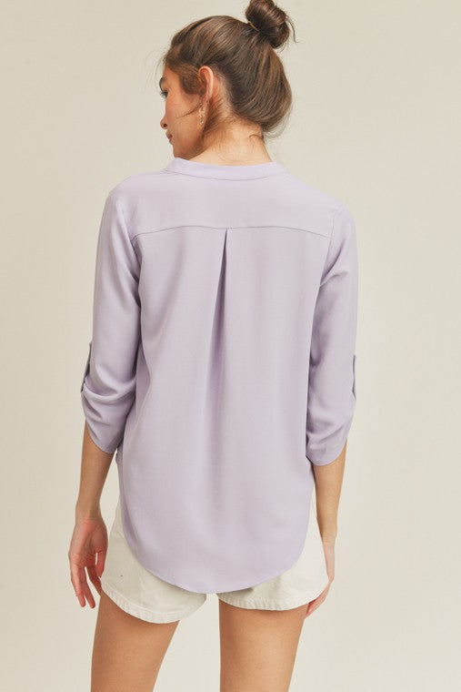 Lush Clothing V Neck Top