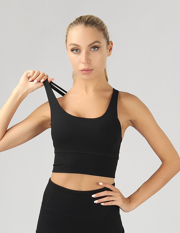 OTOS Active Strappy Back Crop Top