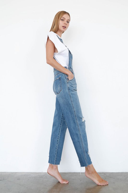 Insane Gene SLIM STRAIGHT DENIM OVERALLS