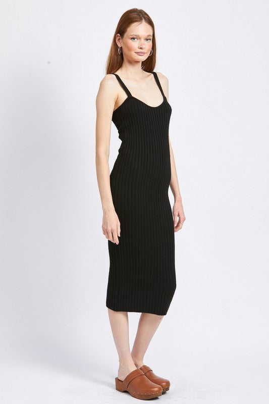 Emory Park SPAGHETTI STRAP BODYCON MIDI DRESS