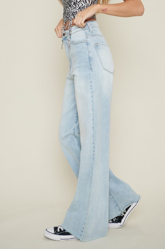 Vibrant M.i.U HIGH WAISTED WIDE LEG JEANS