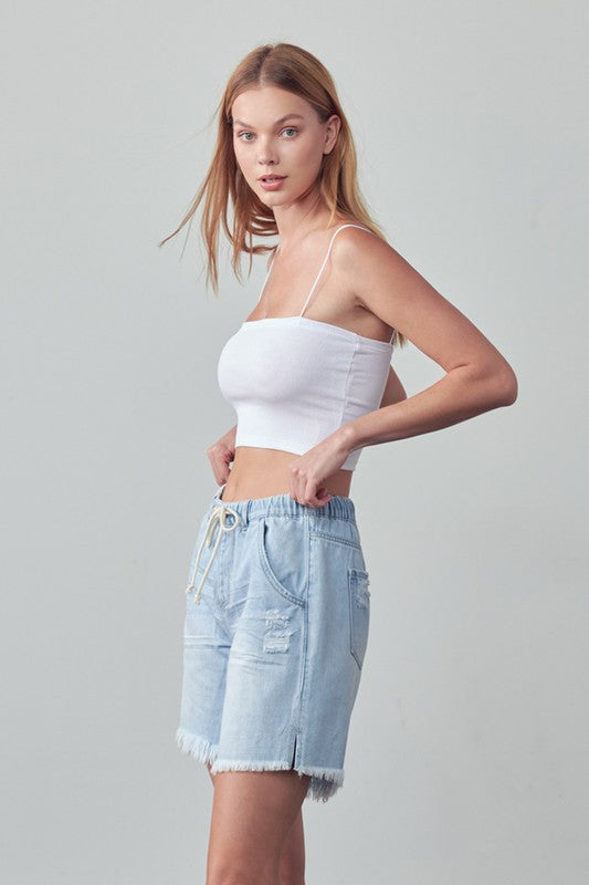 Insane Gene MID-RISE SLOUCH DENIM SHORTS