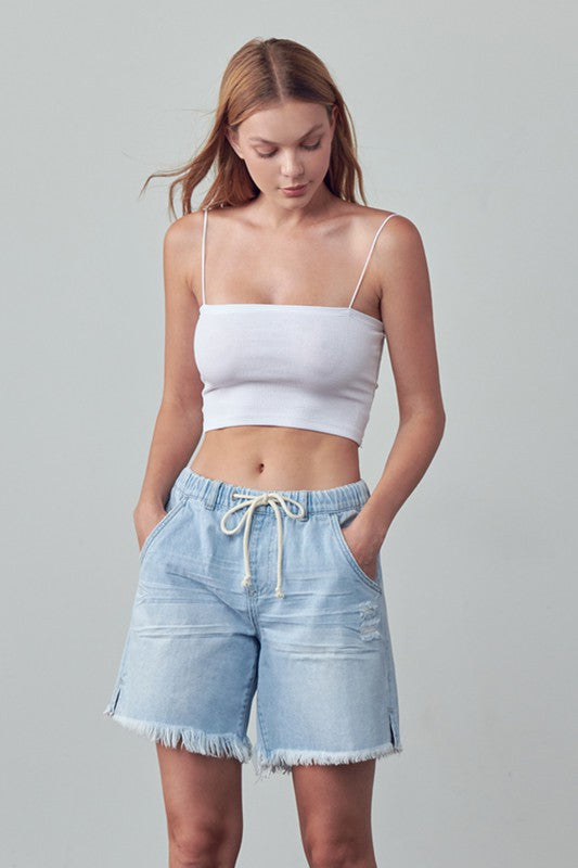 Insane Gene MID-RISE SLOUCH DENIM SHORTS