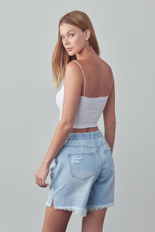 Insane Gene MID-RISE SLOUCH DENIM SHORTS