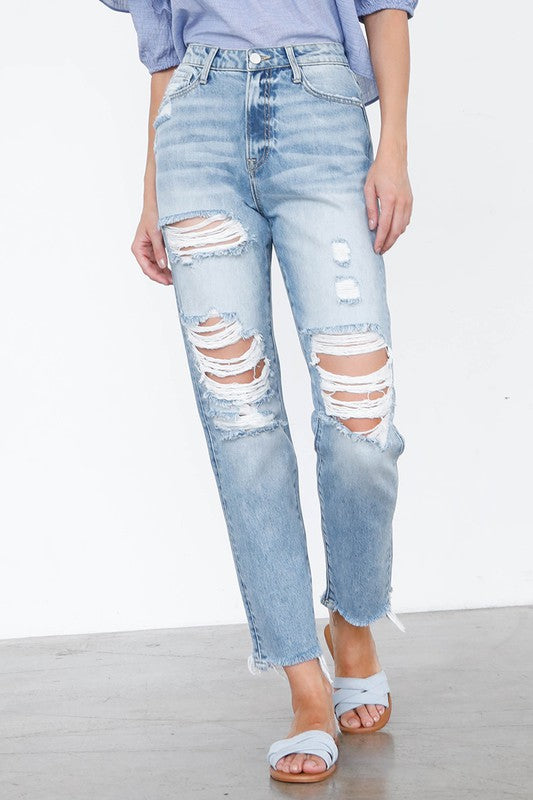 Denim Lab USA High Waist Mom Jeans