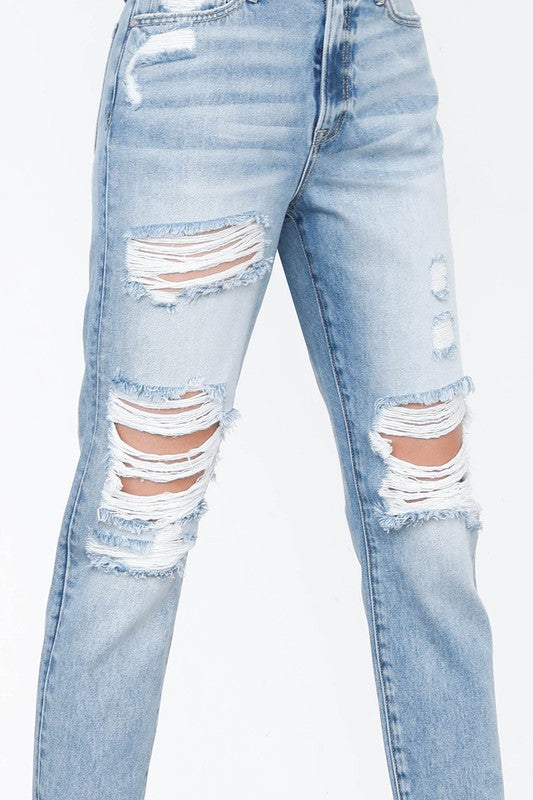 Denim Lab USA High Waist Mom Jeans