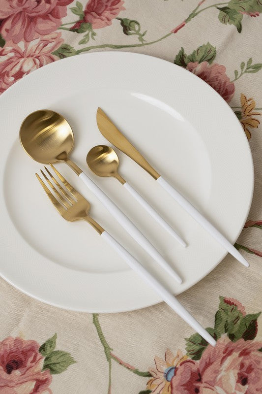 ReeVe Gold Plated Stainless Steel Cutlery Set