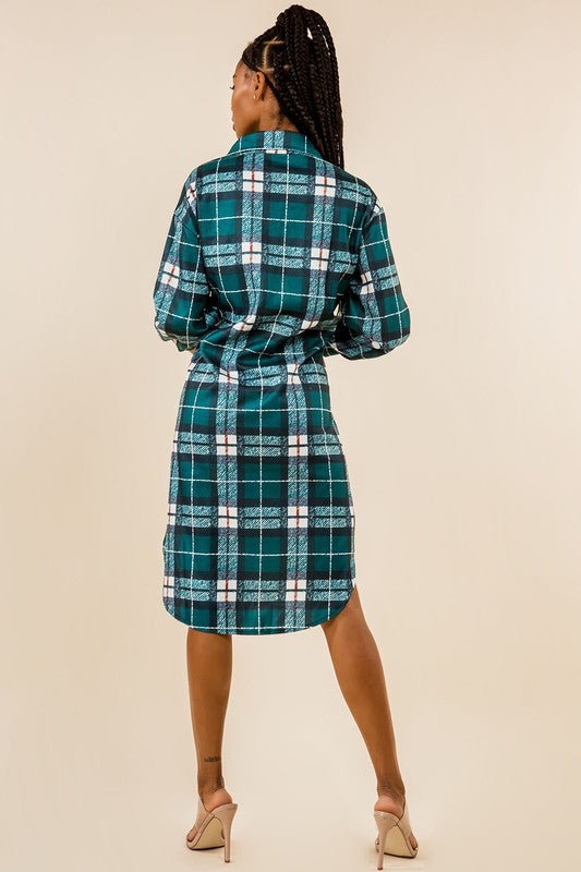 By Claude SEXY PATTERN SHIRT DRESS