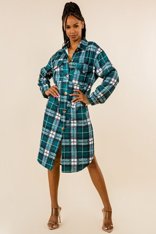 By Claude SEXY PATTERN SHIRT DRESS