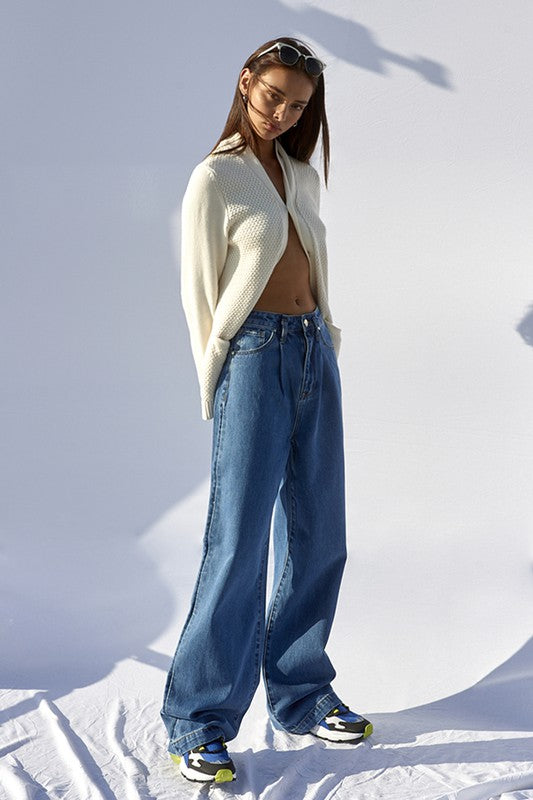 Insane Gene HIGH RISE WIDE LEG JEANS