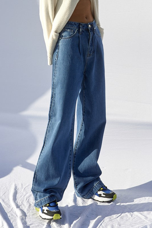 Insane Gene HIGH RISE WIDE LEG JEANS