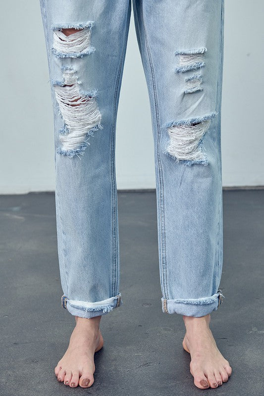 Denim Lab USA Crossover Boyfriend Jeans