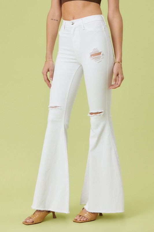 Vibrant M.i.U High Rise Flare jEANS