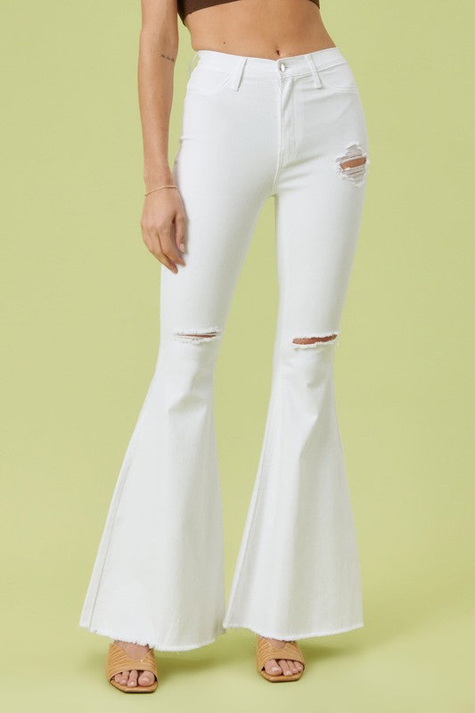 Vibrant M.i.U High Rise Flare jEANS