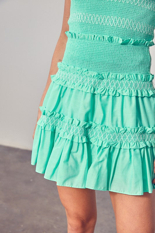 Do + Be Collection Junior Tiered Ruffle Skirt