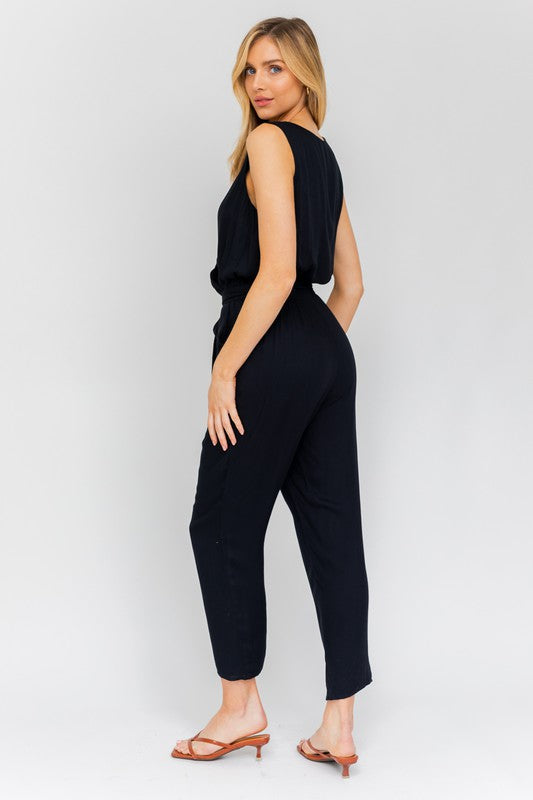 Load image into Gallery viewer, Gilli Sleeveless Surplus Jumpsuit
