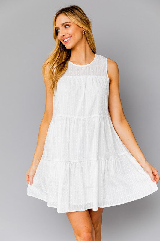 Gilli Sleeveless Tiered Mini Dress