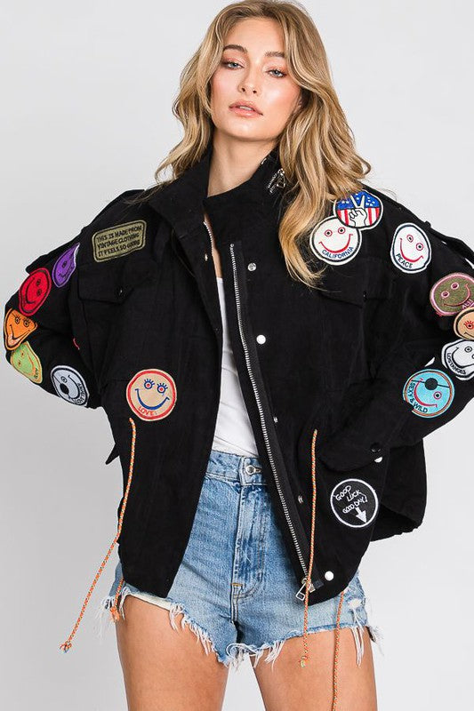 Jade By Jane Smile Patch Jackets