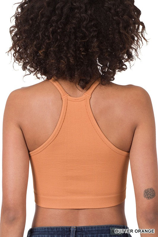 Load image into Gallery viewer, ZENANA Ribbed Seamless Cami Top
