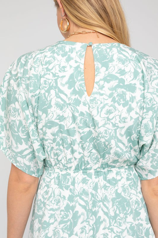 Gilli Kimono Sleeve Floral Print Dress