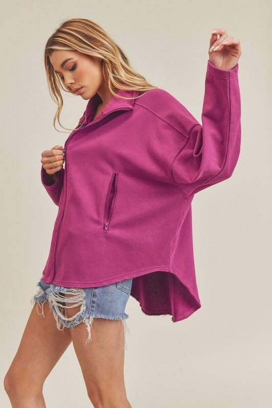 Aemi + Co Tina Oversized Dolman Sleeve Jacket