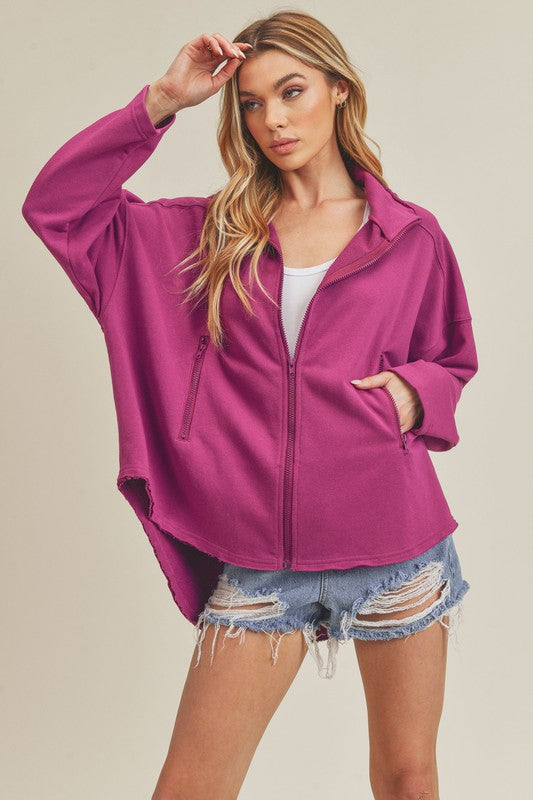 Aemi + Co Tina Oversized Dolman Sleeve Jacket