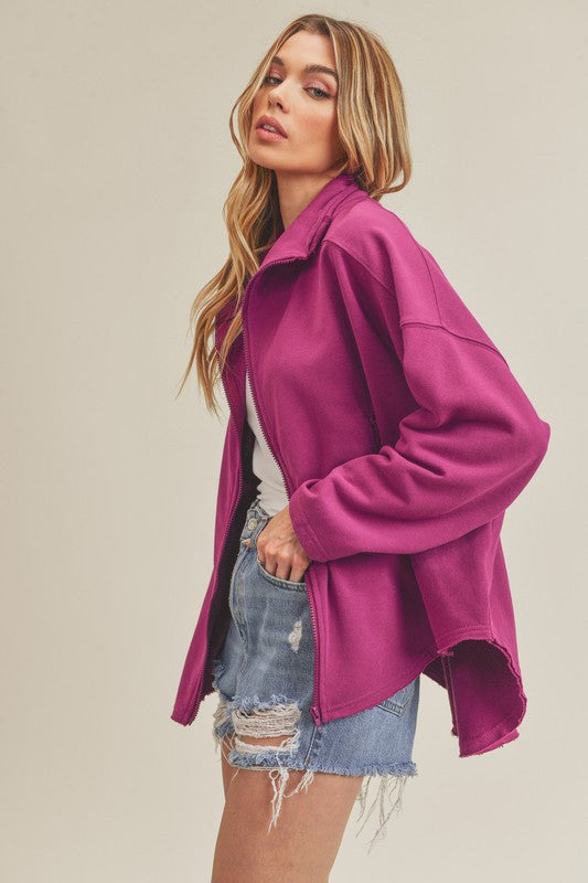 Aemi + Co Tina Oversized Dolman Sleeve Jacket