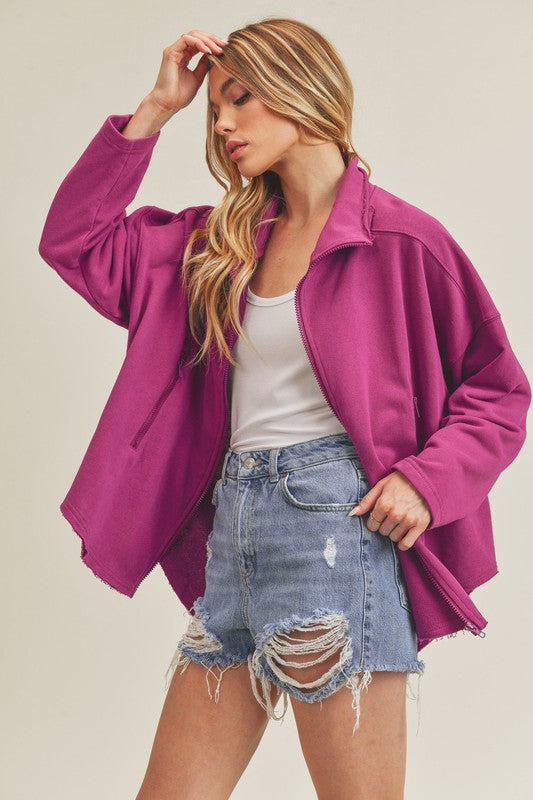 Aemi + Co Tina Oversized Dolman Sleeve Jacket