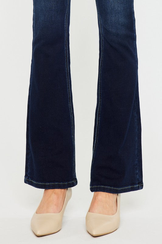Load image into Gallery viewer, Kan Can High Rise Wide Waistband Skinny Bootcut
