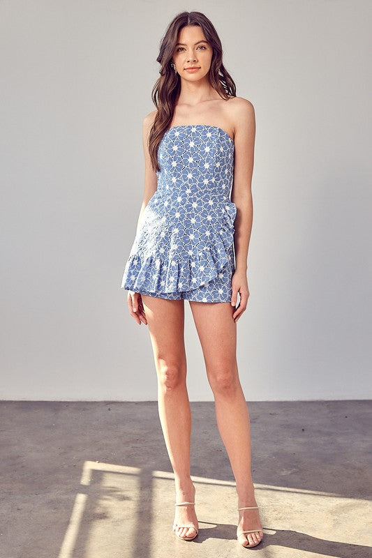 Do + Be Collection Junior Eyelet Ruffle Romper