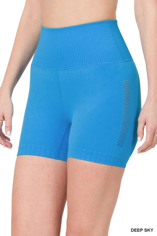 ZENANA Seamless High Waisted Shorts