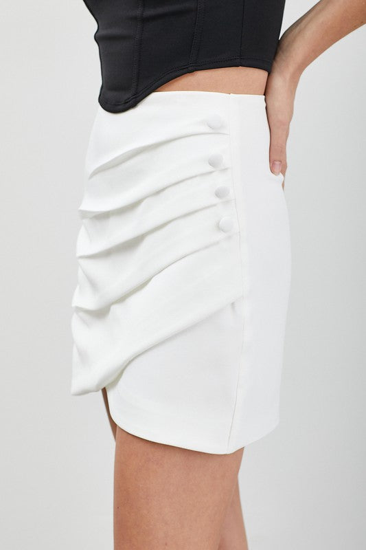 Do + Be Collection Junior Wrap Pleated Skirt